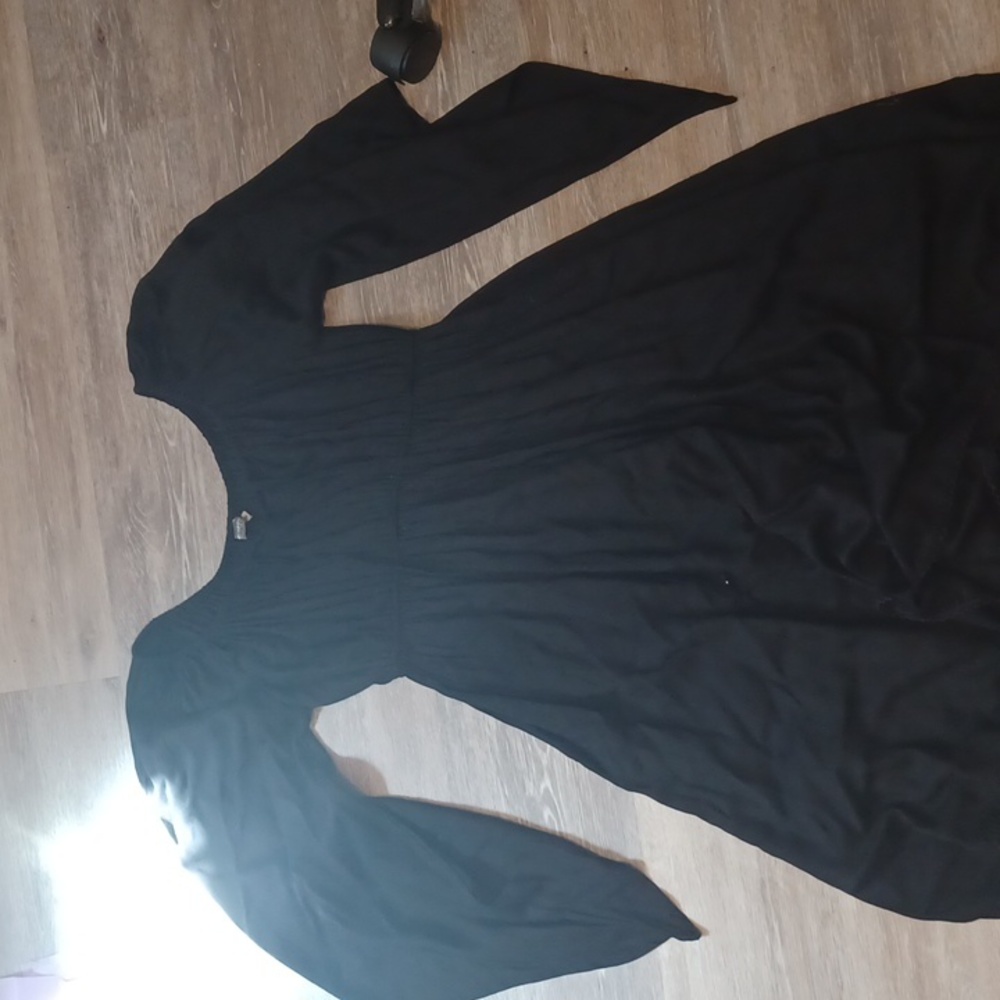 Black Dress with Dramatic Sleeves